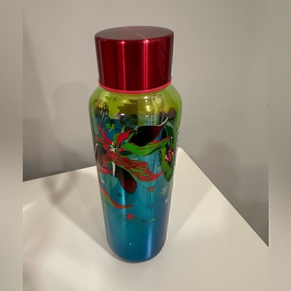 Starbucks Holiday Christmas 2023 Festive Glass Tumbler / Water Bottle New